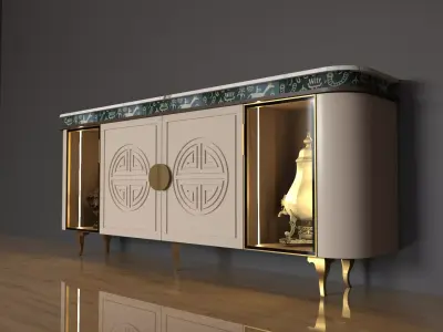 Antique cabinet 3D model buy