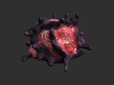 Alien Grub Free low-poly 3D model