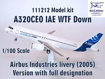 111212 Model kit Airbus A320CEO IAE WTF Down 3D print model