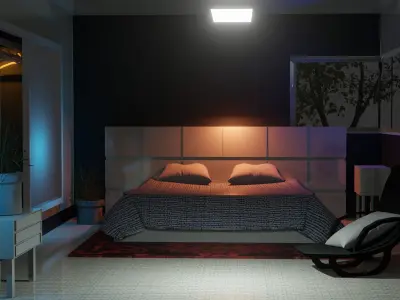 Chambre moderne 3D model