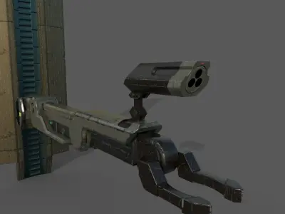 PBR old manipulator 3D model