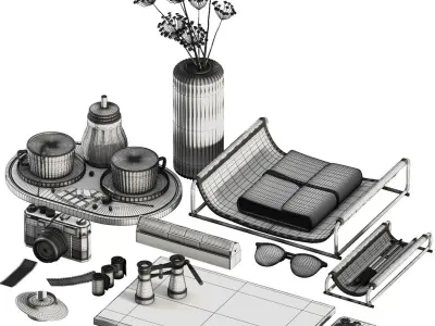 Decorative set 07 3D model