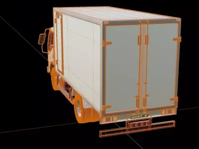 Isuzu NKR Box Truck 3D model