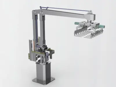 Four manipulator 3D model