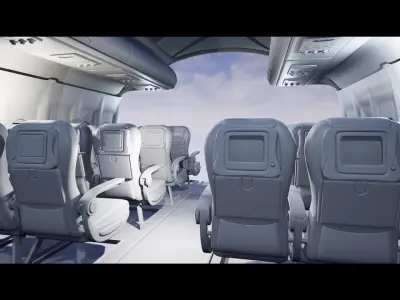 Aircraft cabin 3D model purchase
