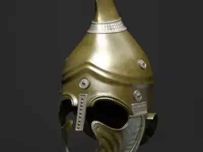  Helmet Trakian Low-poly 3D model