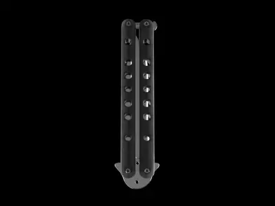 Butterfly knife Free low-poly 3D model