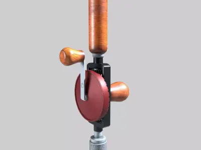Manual Hand Drill Low-poly 3D model