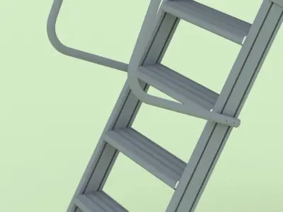 Double Sided Step Ladder 3D model purchase
