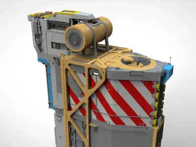 Sci-fi architecture 14 3D model