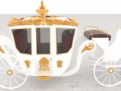 Royal Carriage 4K 3D model