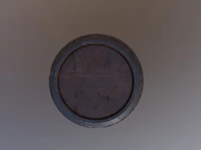 Old Barrel 3D model get