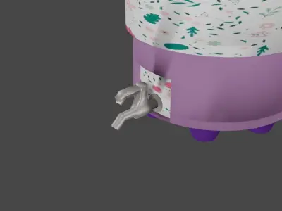 DRINKING COOLING WATER BIG BOTTEL WITH COCK  Free 3D model