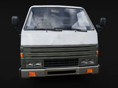 Lorry Truck Toyota Dyna Low-poly 3D model