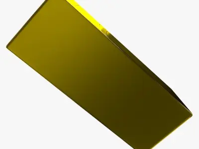 Gold Bar 3D model buy