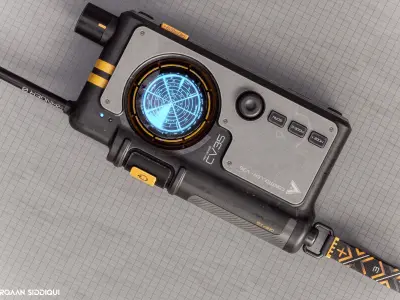 Sci-fi Controller V35 PBR Low-poly 3D model
