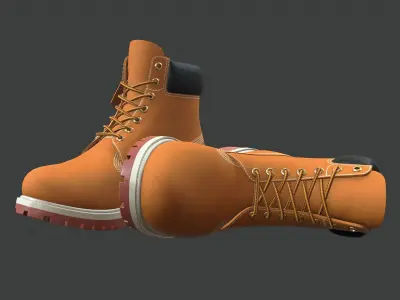 Timberland Premium 6-inches waterproof boots Low-poly 3D model