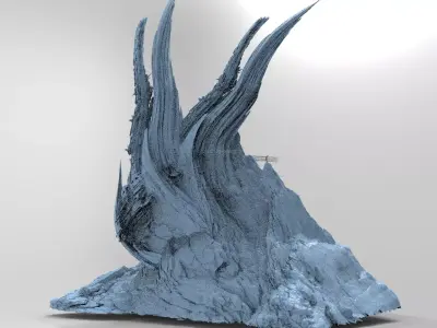 Alien Cliffs structure rock 3D model