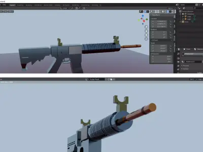 monster gun 3D model