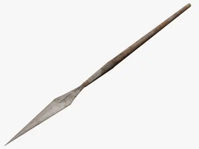 Medieval Spear Low-poly 3D model get