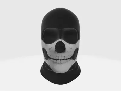 Skeleton Balaclava Low-poly 3D model