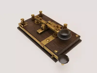 Morse Telegraph Low-poly 3D model