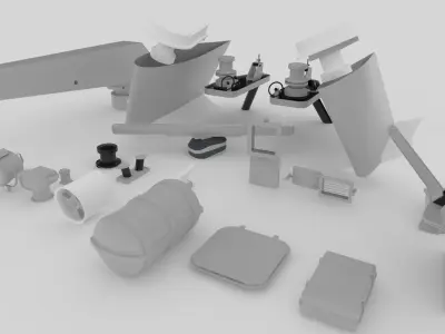 Yacht-Marine Equipment 3D model