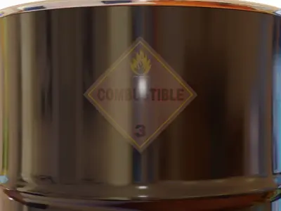 Oil Barrel 3D model shop