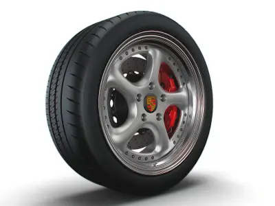Porsche Turbo P wheel 3D model