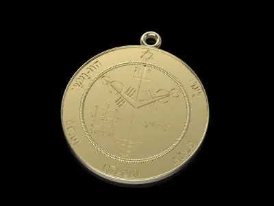 Pendant of Solomon Pentacle Jupiter 3D print model