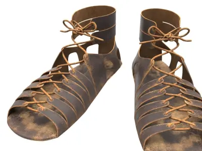 Roman legionary shoes 3D model