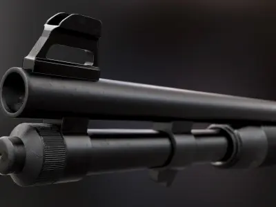 Mossberg 590A1 - Model and Textures Low-poly 3D model