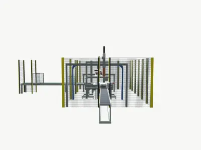 Automatic Wrapping Machine Low-poly 3D model