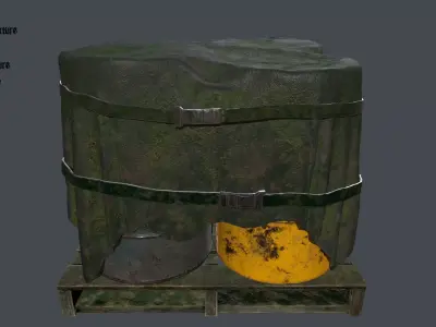 Military Material Low-poly 3D model purchase