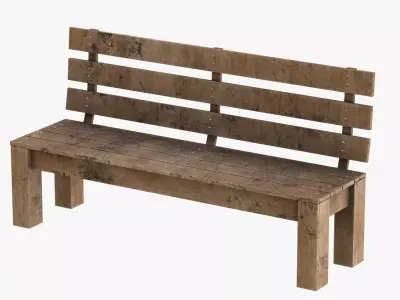 Park Bench 02 3D model