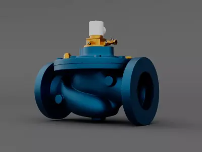 Industrial Level Control Valve for HVAC and Water System 3D model