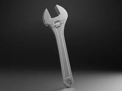 Adjustable Wrench Free 3D model