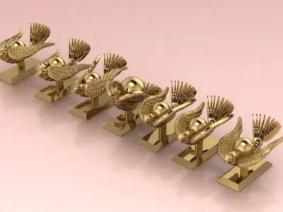 The legendary soaring wing bird 3D model