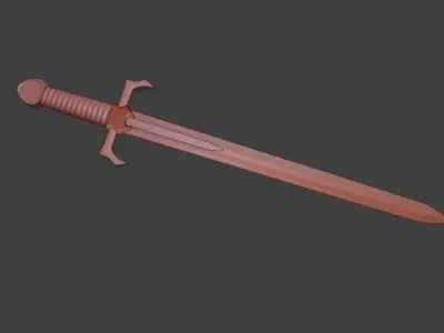 Fantasy Sword Free 3D model