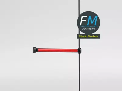 Modular panic bar 1 3D model
