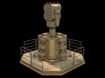 Dirty Turret-1-V1 3D model