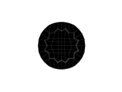 Screw v12 001 Low-poly 3D model