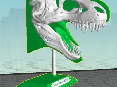 Dual Rex  Dual Extrusion T-Rex Free 3D print model