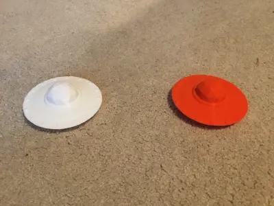 UFO-spaceship lowpoly 3-D model 3D print model