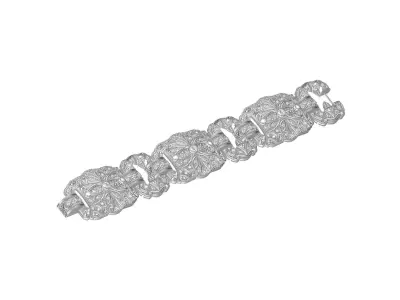 Antique Art Deco Bracelet 3D print model