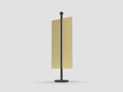 Style advertisement close to a urban street in city 3D model 7