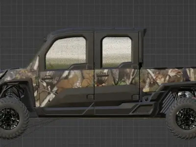 RANGER CREW XD 1500 NorthStar Edition Ultimate Pursuit Camo Low-poly 3D model