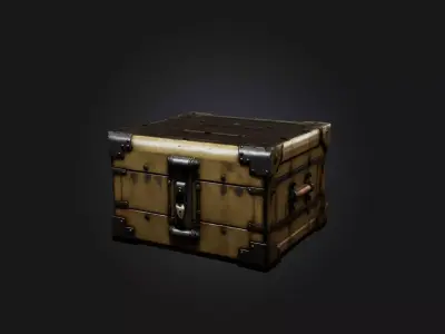 Realistic Lockbox Model Low-poly 3D model