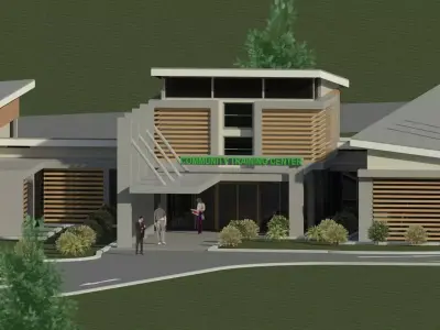 Training Centre Low-poly 3D model