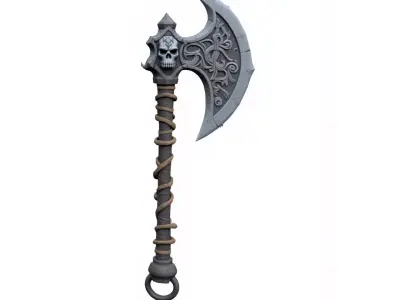 fantasy axe 3D print model purchase